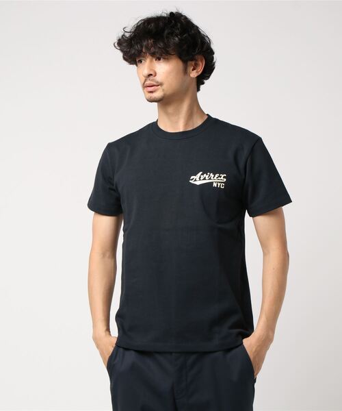 AVIREX（アヴィレックス）の「《WEB&DEPOT限定》STAR SPANGLED BANNER /  星条旗 半袖 Tシャツ / AVIREX / アヴィレックス（Tシャツ/カットソー・メンズ・レッド/ロイヤルブルー/ブラック系その他/ネイビー/ピンク/ホワイト系2/オリーブ系1・M/F/2XL/XL/L）」の5枚目の写真