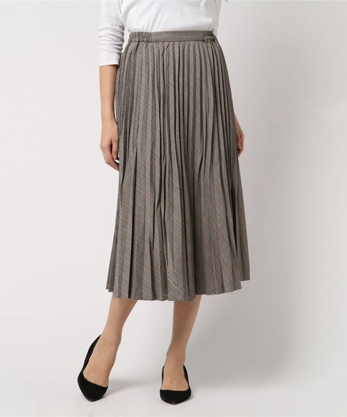 AMERICAN HOLIC(アメリカンホリック)の「チェックプリーツロングスカート(スカート・レディース・レッド系その他7/イエロー系その他/その他8/グリーン系その他5/ベージュ系その他4/ブラック系その他3/その他5/チェック・FREE)」の7枚目の写真