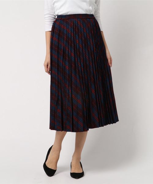 AMERICAN HOLIC(アメリカンホリック)の「チェックプリーツロングスカート(スカート・レディース・レッド系その他7/イエロー系その他/その他8/グリーン系その他5/ベージュ系その他4/ブラック系その他3/その他5/チェック・FREE)」の5枚目の写真