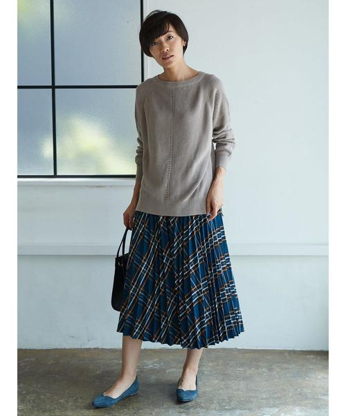 AMERICAN HOLIC(アメリカンホリック)の「チェックプリーツロングスカート(スカート・レディース・レッド系その他7/イエロー系その他/その他8/グリーン系その他5/ベージュ系その他4/ブラック系その他3/その他5/チェック・FREE)」の16枚目の写真