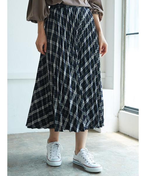 AMERICAN HOLIC(アメリカンホリック)の「チェックプリーツロングスカート(スカート・レディース・レッド系その他7/イエロー系その他/その他8/グリーン系その他5/ベージュ系その他4/ブラック系その他3/その他5/チェック・FREE)」の12枚目の写真