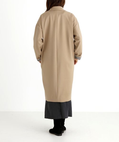 Munich（ミューニック）の「マイクロダブルクロスチェスターコート（チェスターコート・レディース・ベージュ/ネイビー/オリーブ・S/XS）」の6枚目の写真