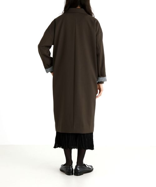 Munich（ミューニック）の「マイクロダブルクロスチェスターコート（チェスターコート・レディース・ベージュ/ネイビー/オリーブ・S/XS）」の12枚目の写真