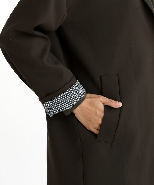 Munich（ミューニック）の「マイクロダブルクロスチェスターコート（チェスターコート・レディース・ベージュ/ネイビー/オリーブ・S/XS）」の13枚目の写真