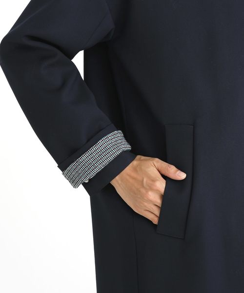 Munich（ミューニック）の「マイクロダブルクロスチェスターコート（チェスターコート・レディース・ベージュ/ネイビー/オリーブ・S/XS）」の19枚目の写真