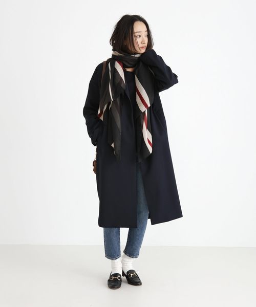 Munich（ミューニック）の「マイクロダブルクロスチェスターコート（チェスターコート・レディース・ベージュ/ネイビー/オリーブ・S/XS）」の21枚目の写真