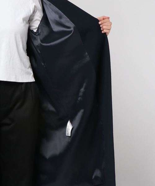 Munich（ミューニック）の「マイクロダブルクロスチェスターコート（チェスターコート・レディース・ベージュ/ネイビー/オリーブ・S/XS）」の18枚目の写真