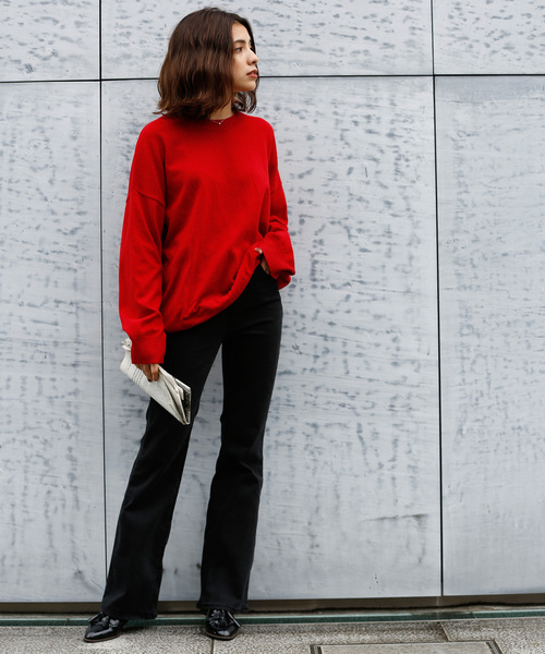 marjour（マージュール）の「STRETCH FLARE DENIM（デニムパンツ・レディース・ブラック/インディゴブルー・SMALL/MEDIUM）」の10枚目の写真