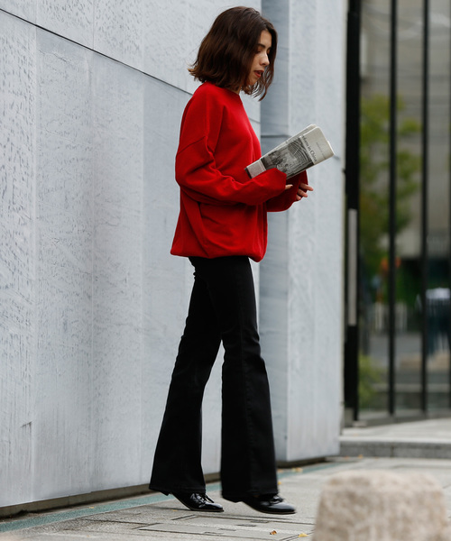 marjour（マージュール）の「STRETCH FLARE DENIM（デニムパンツ・レディース・ブラック/インディゴブルー・SMALL/MEDIUM）」の8枚目の写真