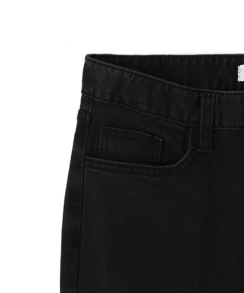 marjour（マージュール）の「STRETCH FLARE DENIM（デニムパンツ・レディース・ブラック/インディゴブルー・SMALL/MEDIUM）」の5枚目の写真