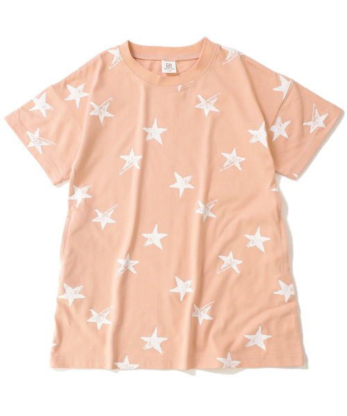 devirock（デビロック）の「総柄BIGシルエットワンピース（ワンピース・キッズ・ホワイト系その他/ブラック系その他/グリーン系その他/ピンク系その他/ホワイト系その他2・110cm/100cm/120cm/130cm/140cm/150cm/160cm）」の18枚目の写真