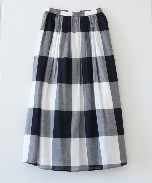 AMERICAN HOLIC（アメリカンホリック）の「ギャザーロングスカート　＊（スカート・レディース・その他5/ストライプ/チェック/その他14/ブラック系その他/ドット・FREE）」の7枚目の写真