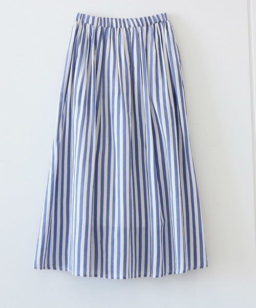 AMERICAN HOLIC（アメリカンホリック）の「ギャザーロングスカート　＊（スカート・レディース・その他5/ストライプ/チェック/その他14/ブラック系その他/ドット・FREE）」の8枚目の写真