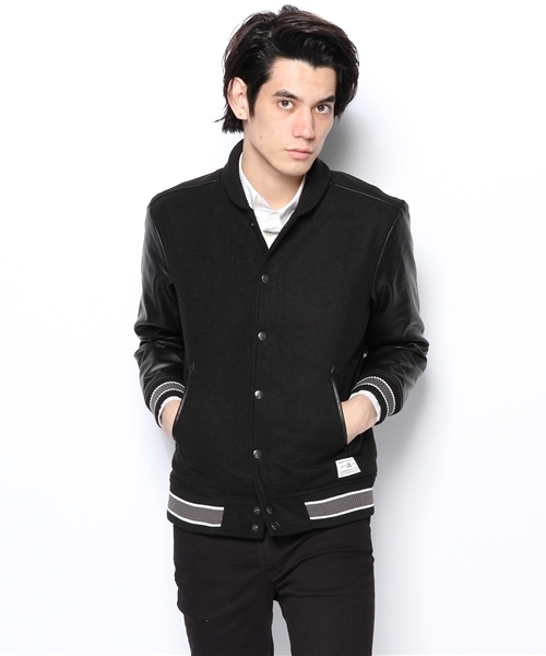 CIAOPANIC TYPY（チャオパニックティピー）の「メルトンリブジャケット（ブルゾン・メンズ・グレー/ネイビー/ブラック・LARGE/MEDIUM/SMALL）」の12枚目の写真