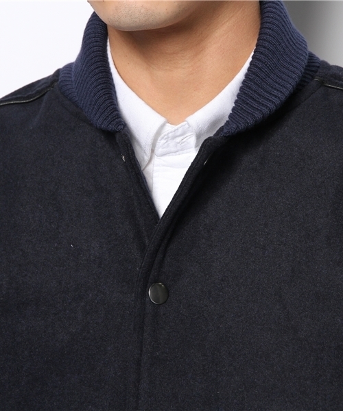CIAOPANIC TYPY（チャオパニックティピー）の「メルトンリブジャケット（ブルゾン・メンズ・グレー/ネイビー/ブラック・LARGE/MEDIUM/SMALL）」の7枚目の写真
