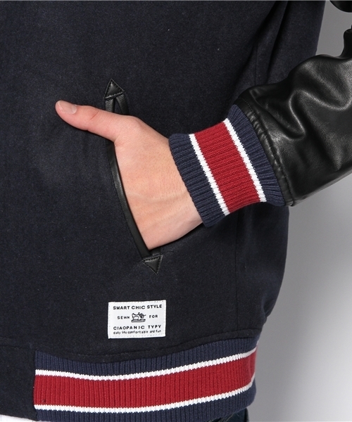 CIAOPANIC TYPY（チャオパニックティピー）の「メルトンリブジャケット（ブルゾン・メンズ・グレー/ネイビー/ブラック・LARGE/MEDIUM/SMALL）」の6枚目の写真