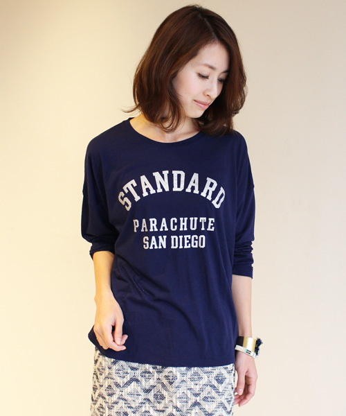 BEAUTY&YOUTH UNITED ARROWS（ビューティーアンドユースユナイテッドアローズ）の「BYBC ∵SANDIEGO 8分袖Tシャツ ◆（Tシャツ/カットソー・レディース・ホワイト/ブラック/ライトグレー/ネイビー・FREE）」の4枚目の写真