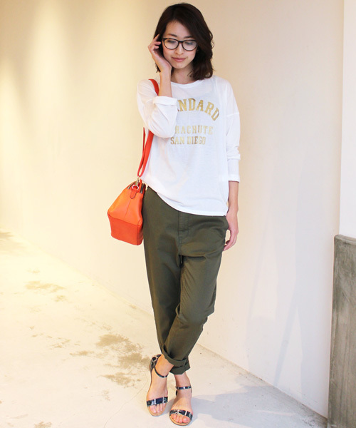 BEAUTY&YOUTH UNITED ARROWS（ビューティーアンドユースユナイテッドアローズ）の「BYBC ∵SANDIEGO 8分袖Tシャツ ◆（Tシャツ/カットソー・レディース・ホワイト/ブラック/ライトグレー/ネイビー・FREE）」の9枚目の写真