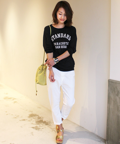 BEAUTY&YOUTH UNITED ARROWS（ビューティーアンドユースユナイテッドアローズ）の「BYBC ∵SANDIEGO 8分袖Tシャツ ◆（Tシャツ/カットソー・レディース・ホワイト/ブラック/ライトグレー/ネイビー・FREE）」の10枚目の写真