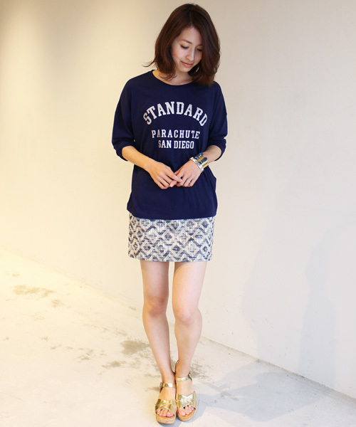 BEAUTY&YOUTH UNITED ARROWS（ビューティーアンドユースユナイテッドアローズ）の「BYBC ∵SANDIEGO 8分袖Tシャツ ◆（Tシャツ/カットソー・レディース・ホワイト/ブラック/ライトグレー/ネイビー・FREE）」の5枚目の写真