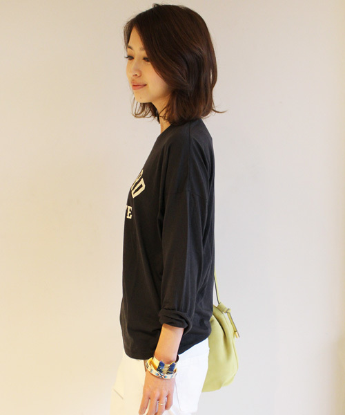 BEAUTY&YOUTH UNITED ARROWS（ビューティーアンドユースユナイテッドアローズ）の「BYBC ∵SANDIEGO 8分袖Tシャツ ◆（Tシャツ/カットソー・レディース・ホワイト/ブラック/ライトグレー/ネイビー・FREE）」の6枚目の写真