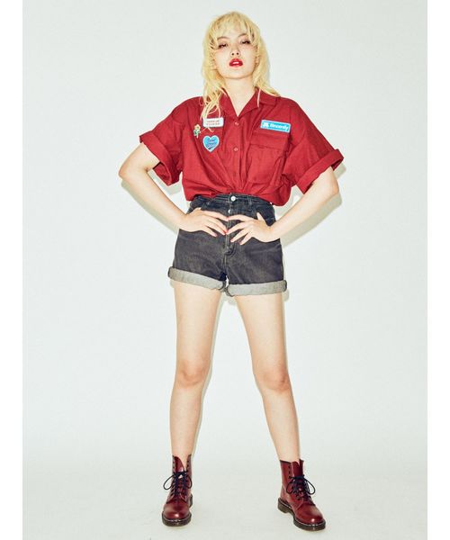 jouetie（ジュエティ）の「ワッペンワークシャツ（シャツ/ブラウス・レディース・カーキ/ボルドー/その他1・MEDIUM）」の16枚目の写真