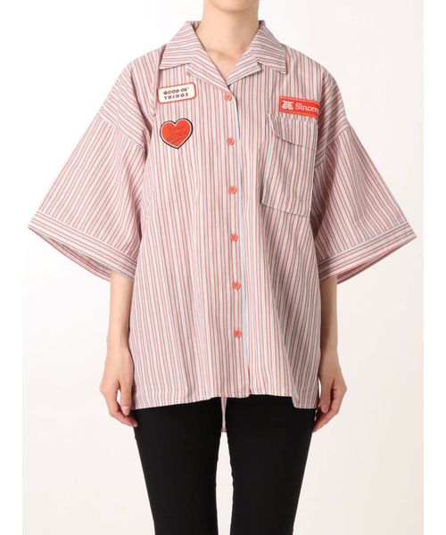 jouetie（ジュエティ）の「ワッペンワークシャツ（シャツ/ブラウス・レディース・カーキ/ボルドー/その他1・MEDIUM）」の15枚目の写真