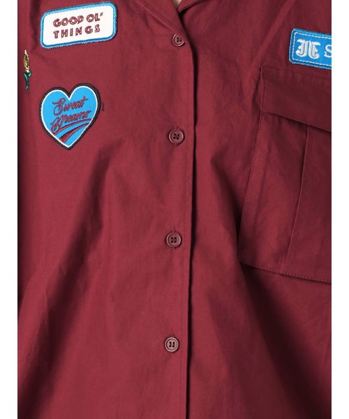 jouetie（ジュエティ）の「ワッペンワークシャツ（シャツ/ブラウス・レディース・カーキ/ボルドー/その他1・MEDIUM）」の9枚目の写真