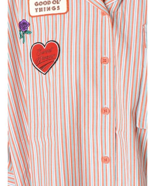 jouetie（ジュエティ）の「ワッペンワークシャツ（シャツ/ブラウス・レディース・カーキ/ボルドー/その他1・MEDIUM）」の4枚目の写真