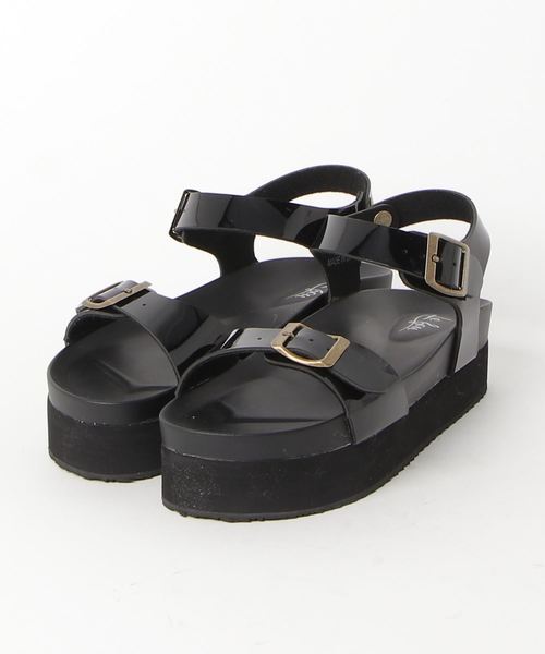 LUGG NAGG(ラグナグ)の「プラットフォームストラップサンダル(サンダル・レディース・ブラック/ダークブラウン・22.5cm/23.5cm/24.5cm)」の7枚目の写真
