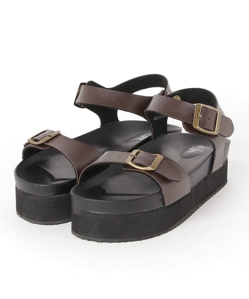 LUGG NAGG(ラグナグ)の「プラットフォームストラップサンダル(サンダル・レディース・ブラック/ダークブラウン・22.5cm/23.5cm/24.5cm)」の9枚目の写真