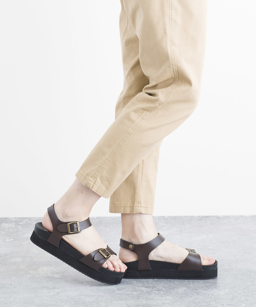 LUGG NAGG(ラグナグ)の「プラットフォームストラップサンダル(サンダル・レディース・ブラック/ダークブラウン・22.5cm/23.5cm/24.5cm)」の12枚目の写真