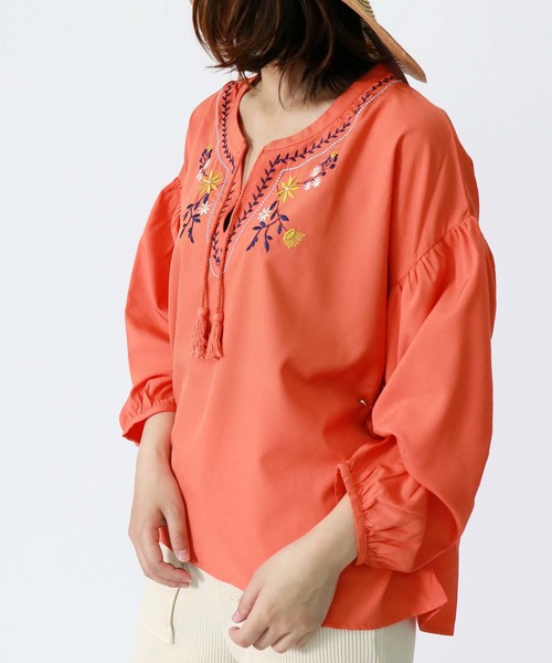 HOUSE OF LOTUS】エンブロイダリー刺繍チュニック タッセル M