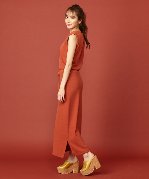 MIIA（ミーア）の「ボトルネックリブワンピース（ワンピース）」 - WEAR