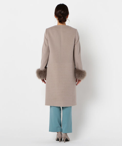 NOLLEY'S Sophi（ノーリーズソフィ）の「アンゴラ袖ファーロングコート