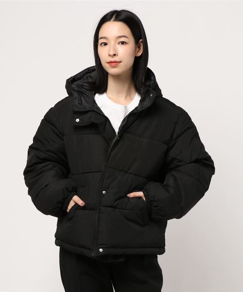 SpRay(スプレイ)の「フードフェイクダウン(ダウンジャケット/コート・レディース・ブラック/パープル/レッド/ブルー/モカ・FREE)」の10枚目の写真