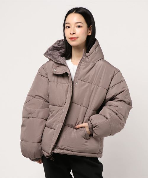 SpRay(スプレイ)の「フードフェイクダウン(ダウンジャケット/コート・レディース・ブラック/パープル/レッド/ブルー/モカ・FREE)」の16枚目の写真