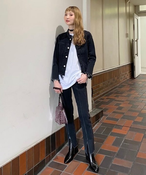 Card ノーカラー セール ジャケット アウター Card Red Beams デニム 別注 Beams レイビームス のファッション ジャケット ブルゾン Ray Ray ノーカラー