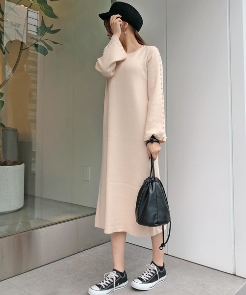 Roomy S ルーミーズ の パールニットワンピース ワンピース Wear