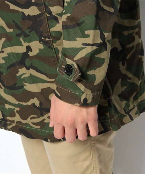 WEGO（ウィゴー）の「WEGO/カモフラステンカラーコート（ステンカラーコート・メンズ・カーキ/ネイビー・MEDIUM/LARGE）」の13枚目の写真