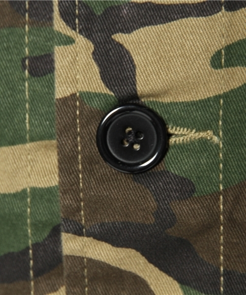 WEGO（ウィゴー）の「WEGO/カモフラステンカラーコート（ステンカラーコート・メンズ・カーキ/ネイビー・MEDIUM/LARGE）」の7枚目の写真