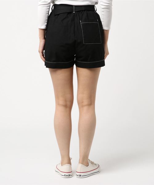 WEGO(ウィゴー)の「WEGO/ベルトステッチショートパンツ(チノパンツ・レディース・ブラック・FREE)」の11枚目の写真