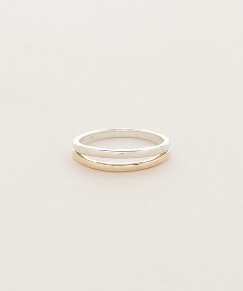 ★ agete アガット K10 SV シグネット ピンキーリング 3号 agete アガット リング K10 シグネットリング ピンキーリング イエロー