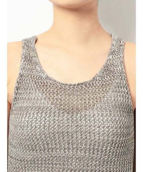 GYDA（ジェイダ）の「MIXショートニットタンク（タンクトップ・レディース・グレー/ブラック/その他1・FREE）」の17枚目の写真