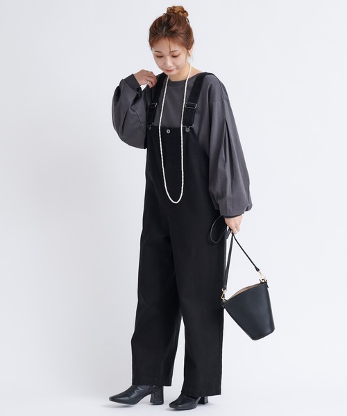 DouDou（ドゥドゥ）の「オーバーオール（サロペット/オーバーオール・レディース・ホワイト/ブラック・FREE）」の22枚目の写真