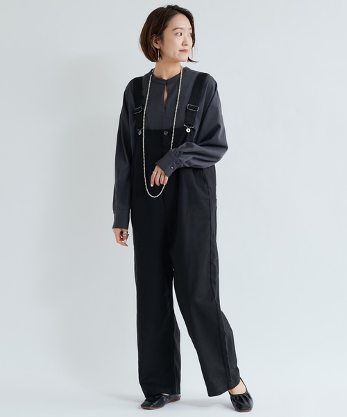 DouDou（ドゥドゥ）の「オーバーオール（サロペット/オーバーオール・レディース・ホワイト/ブラック・FREE）」の13枚目の写真