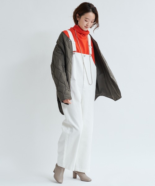 DouDou（ドゥドゥ）の「オーバーオール（サロペット/オーバーオール・レディース・ホワイト/ブラック・FREE）」の10枚目の写真