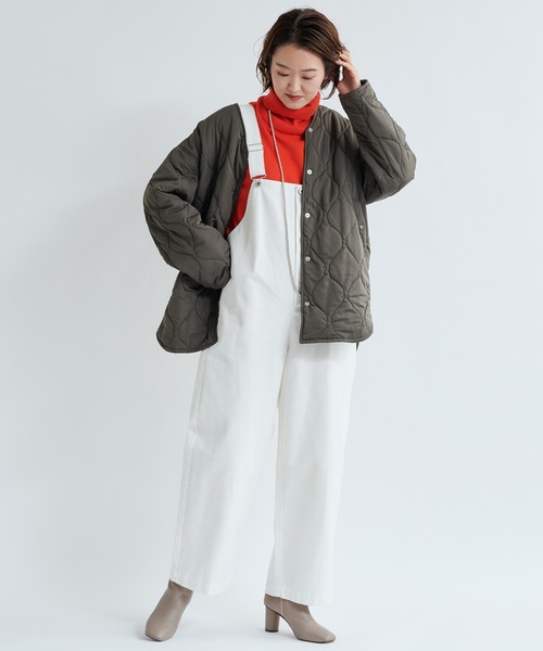 DouDou（ドゥドゥ）の「オーバーオール（サロペット/オーバーオール・レディース・ホワイト/ブラック・FREE）」の12枚目の写真