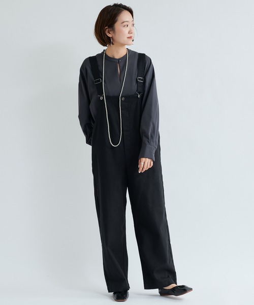 DouDou（ドゥドゥ）の「オーバーオール（サロペット/オーバーオール・レディース・ホワイト/ブラック・FREE）」の19枚目の写真