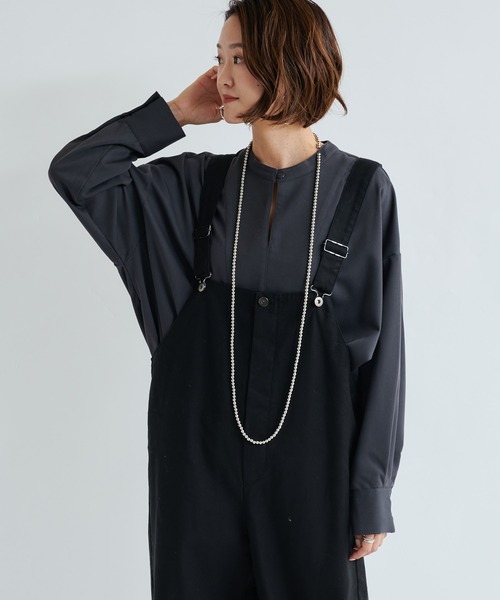 DouDou（ドゥドゥ）の「オーバーオール（サロペット/オーバーオール・レディース・ホワイト/ブラック・FREE）」の21枚目の写真